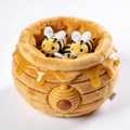 Willie Has Burrow Interactive Dog & Puppy Toy for Boredom, Stimulating Pet Product to Keep Them Busy, Hide & Seek Plush Puzzle Squeaky Toy for Enrichment, for Small & Medium Dogs - Honey Pot