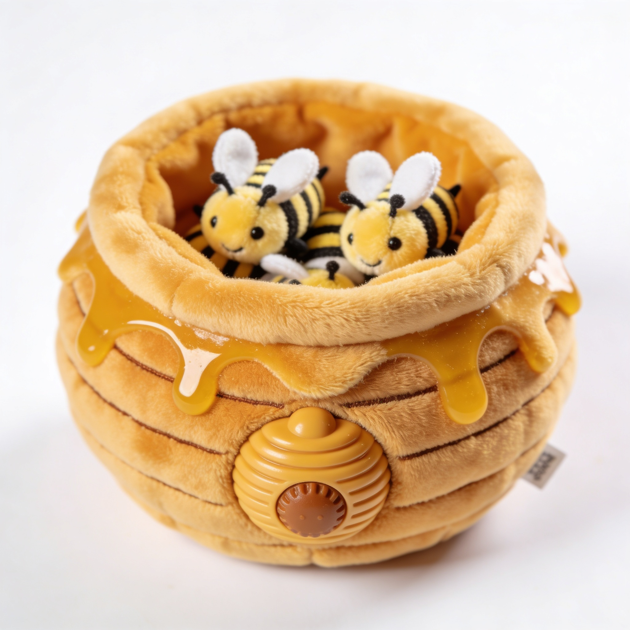 Willie Has Burrow Interactive Dog & Puppy Toy for Boredom, Stimulating Pet Product to Keep Them Busy, Hide & Seek Plush Puzzle Squeaky Toy for Enrichment, for Small & Medium Dogs - Honey Pot